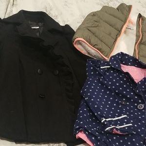 Bundle of 4t girls jackets